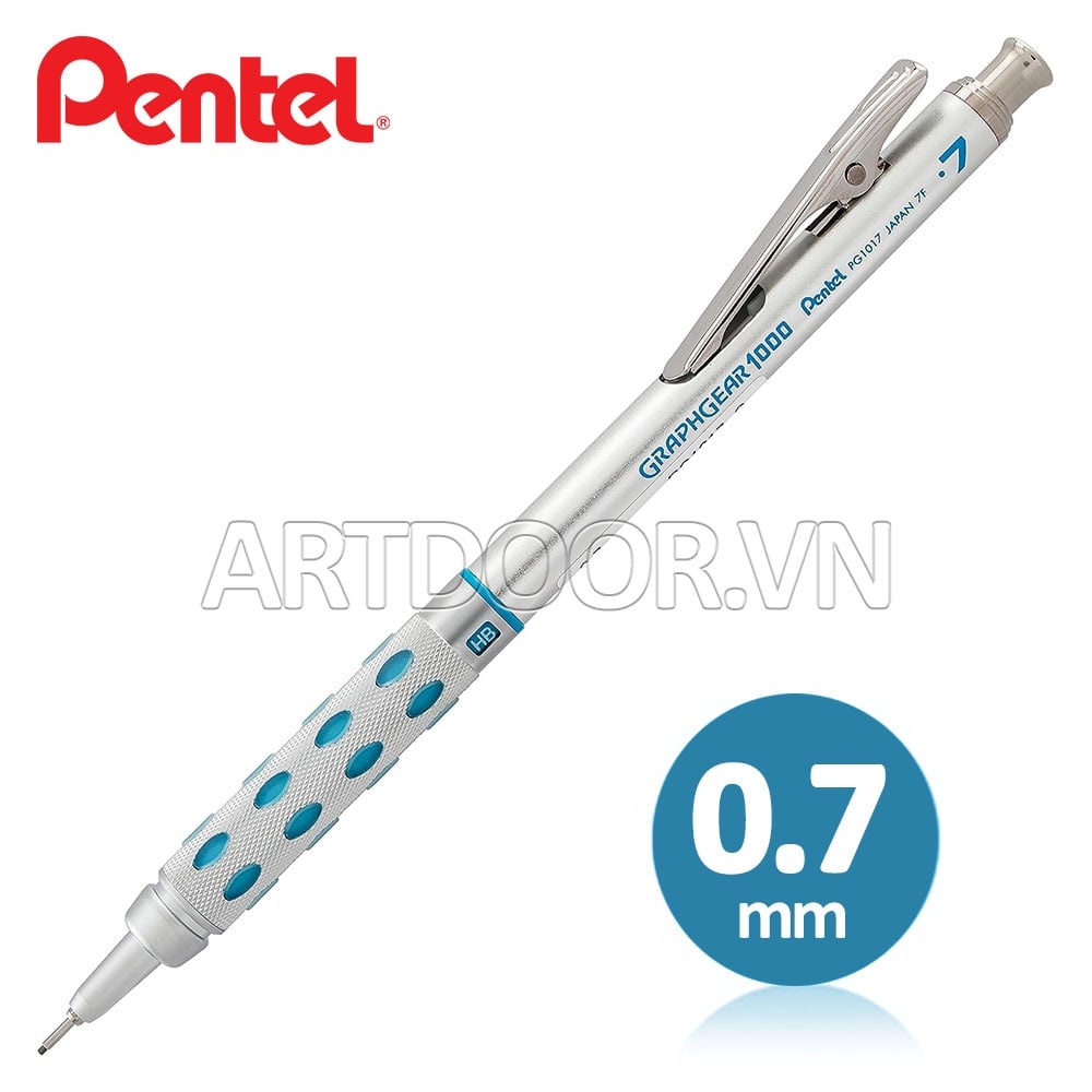 Bút chì bấm PENTEL Graphgear 1000 thân thép giấu ngòi PG10 (đủ size)