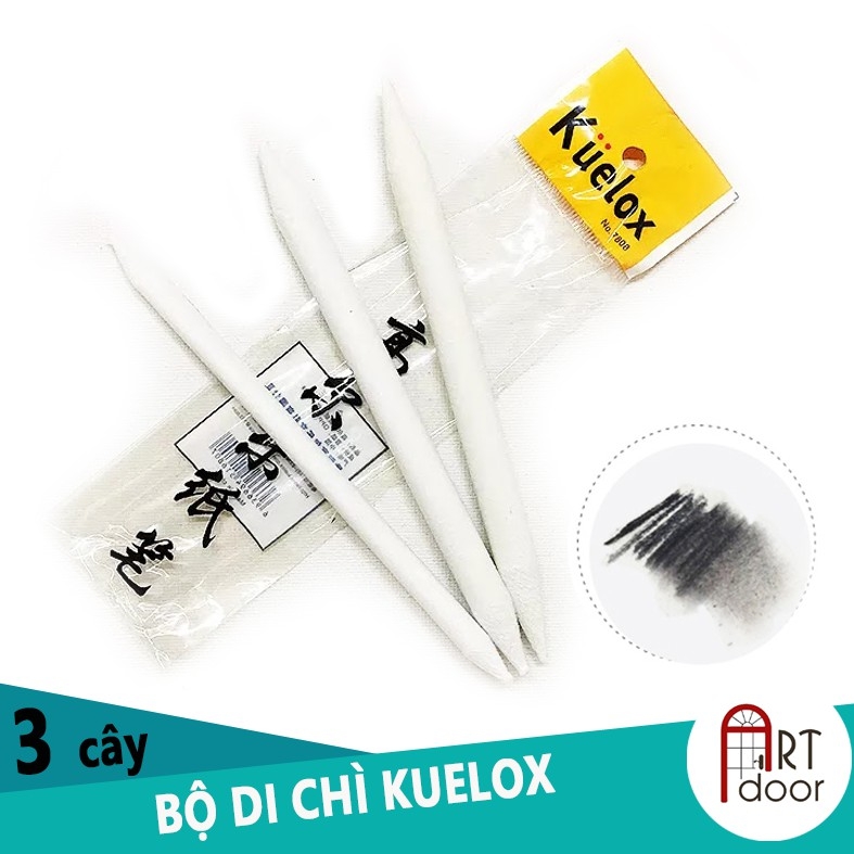 PK Bộ di chì than vẽ truyền thần KUELOX (3 Cây)