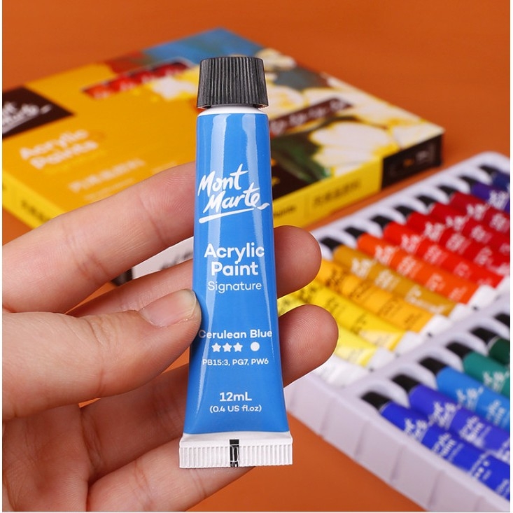 Bộ màu Acrylic MONT MARTE Signature Tuýp 12ml (hộp giấy)