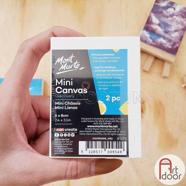 Canvas vẽ tranh MONT MARTE Mini siu nhỏ xinh - [xả kho]