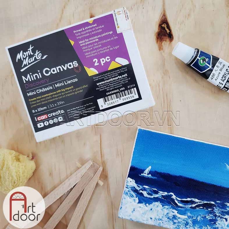 Canvas vẽ tranh MONT MARTE Mini siu nhỏ xinh - [xả kho]