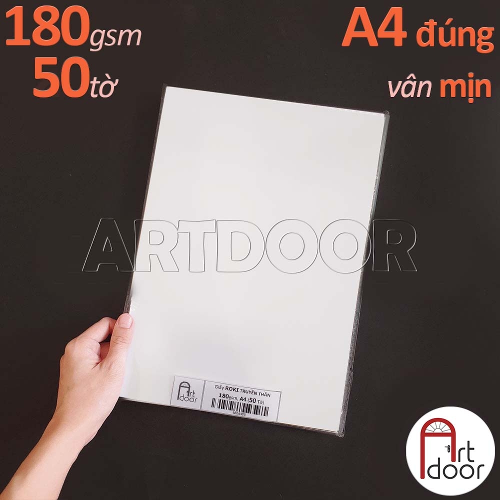 Giấy vẽ chì ROKI truyền thần, marker 180~250gsm (vân mịn)