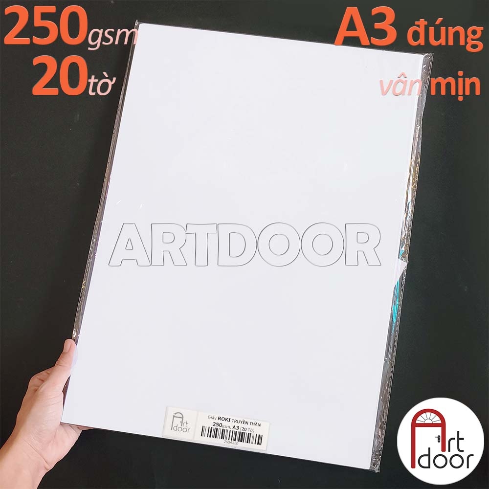 Giấy vẽ chì ROKI truyền thần, marker 180~250gsm (vân mịn)
