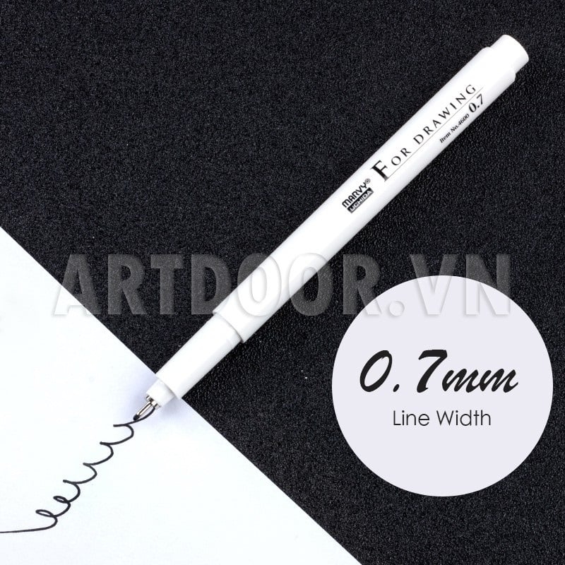 Bút line kháng nước Đen MARVY Uchida (cây lẻ)