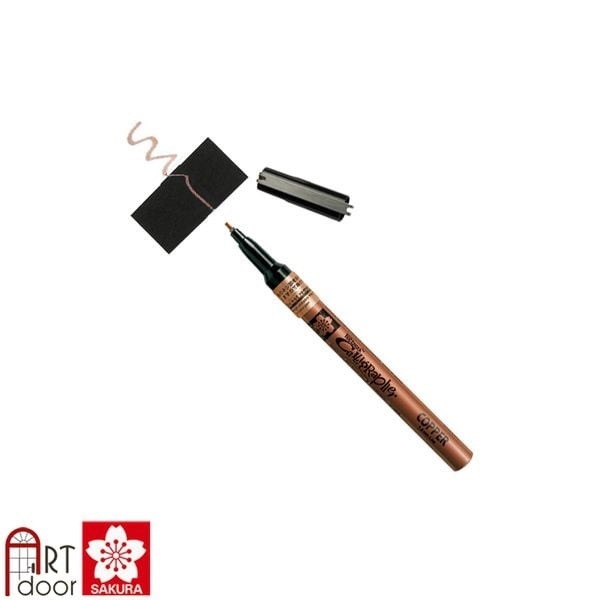 Bút màu sơn Vải, Nhựa, Kính  SAKURA Calligrapher đầu dẹt (cây lẻ) - [xả kho]