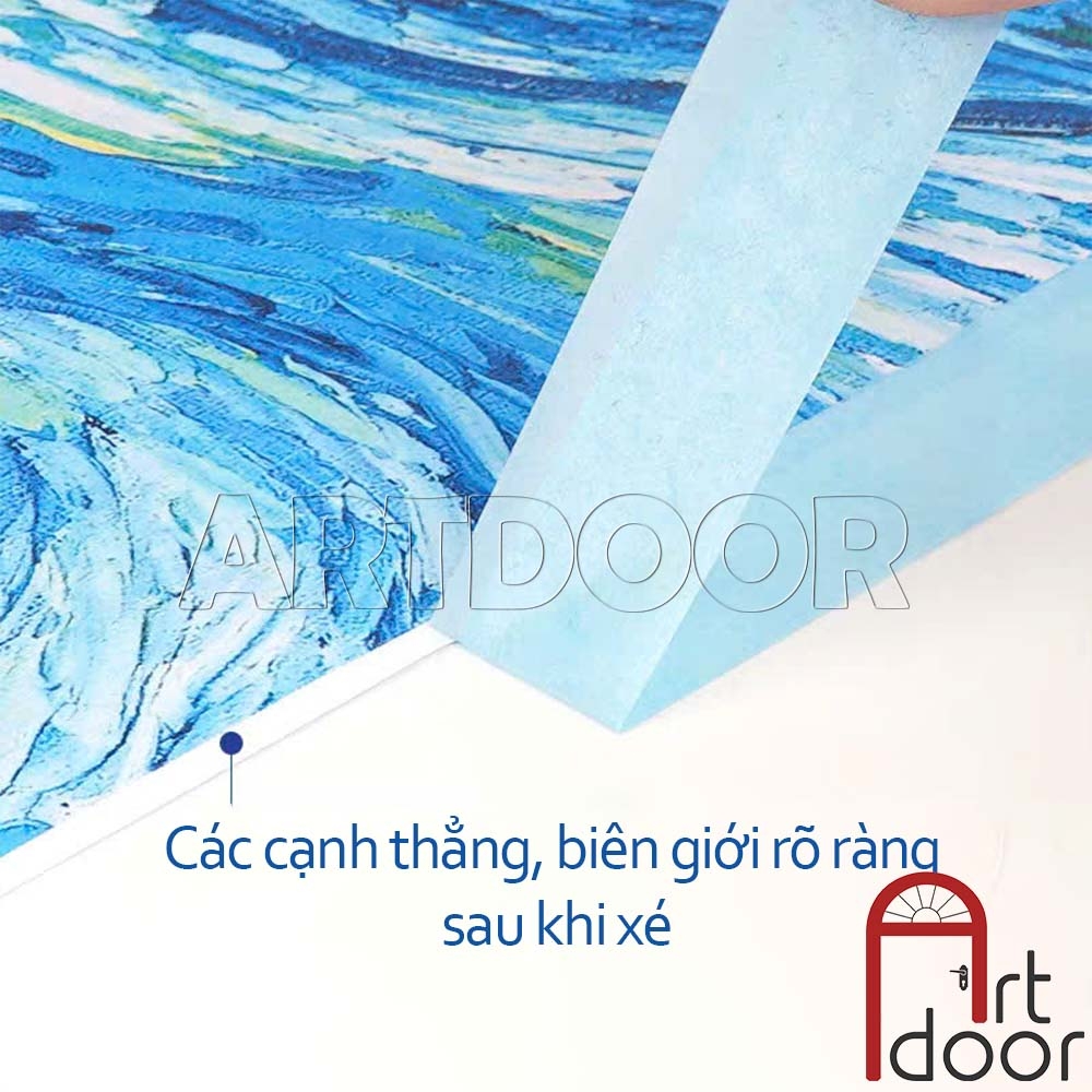 Băng keo giấy VN cố định tranh, chặn màu vẽ