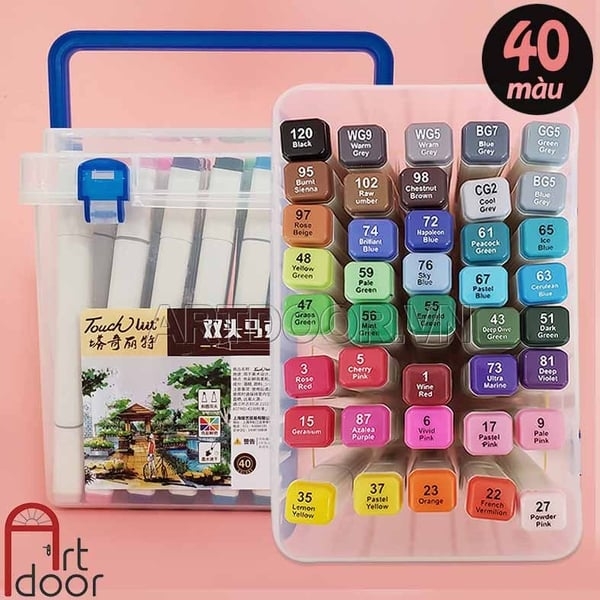 Bộ bút Marker TOUCHLIIT hai đầu (hộp nhựa)