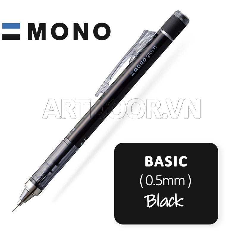 Bút chì bấm TOMBOW Mono Graph thân màu Basic (đầu 05)
