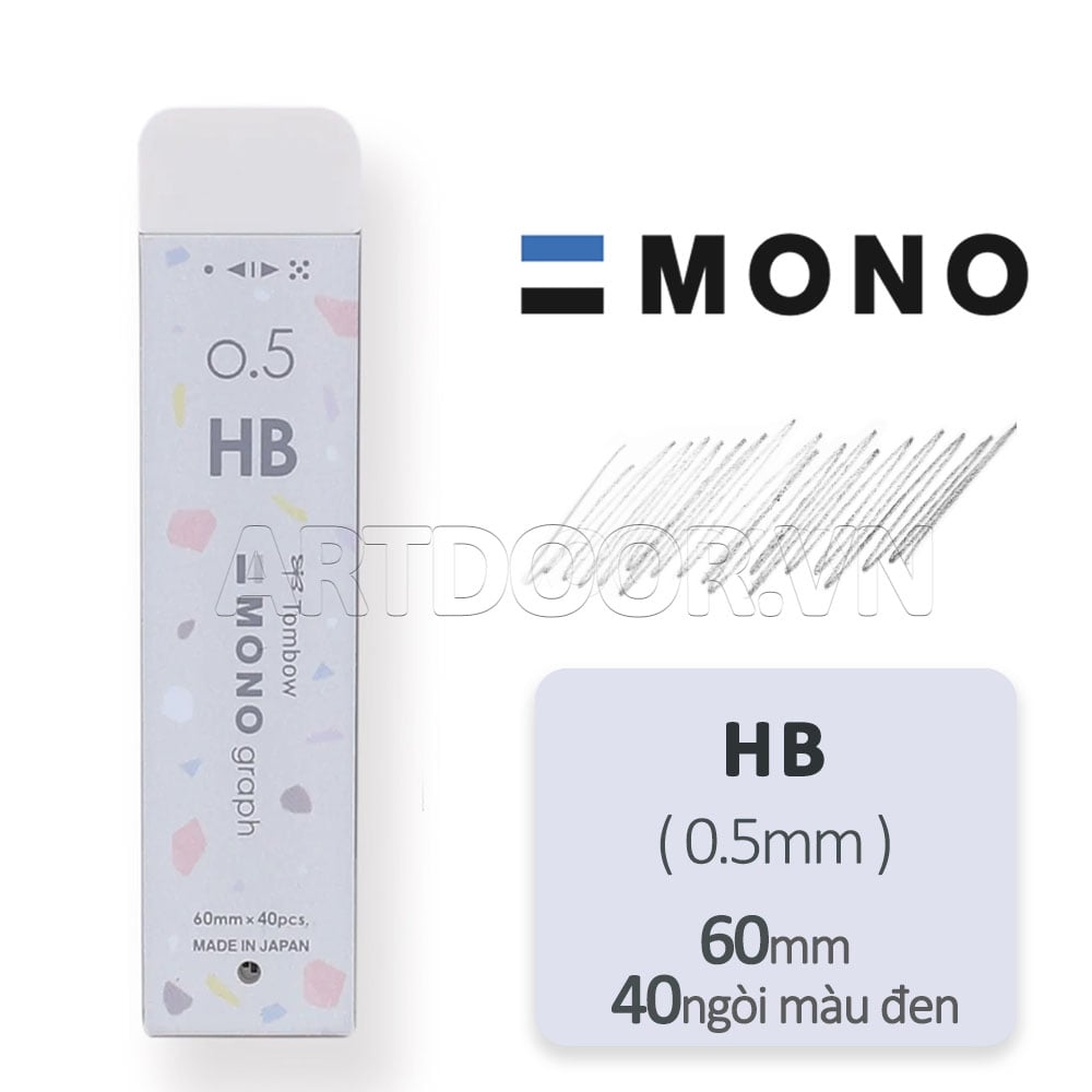 Bút chì bấm TOMBOW Mono Graph Terrazzo Limited (đầu 05)