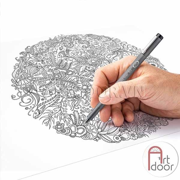 Bút line kháng nước Đen STAEDTLER Mars 308 (cây lẻ)