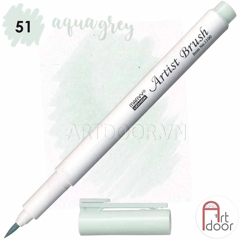 Bút màu đầu cọ MARVY Artist Brush (cây lẻ) - [xả kho]