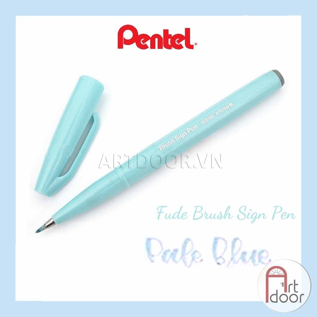 Bút màu viết thư pháp PENTEL Fude Touch (cây lẻ) - [xả kho]