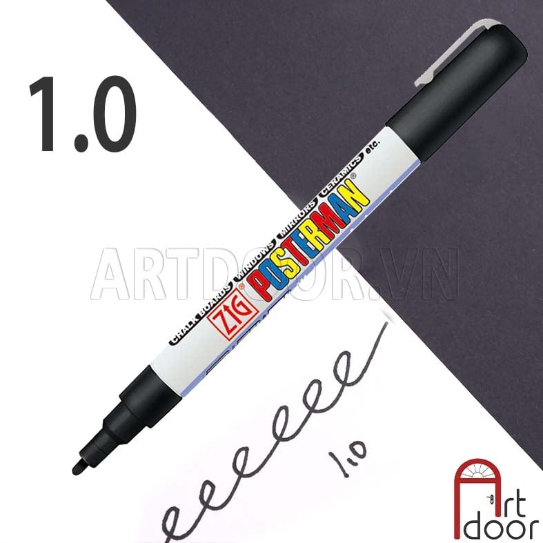 Bút sơn Acrylic KURETAKE Posterman lâu phai (hàng Nhật) vẽ vải, nhựa, kính, gỗ, đá, sứ, làm thiệp