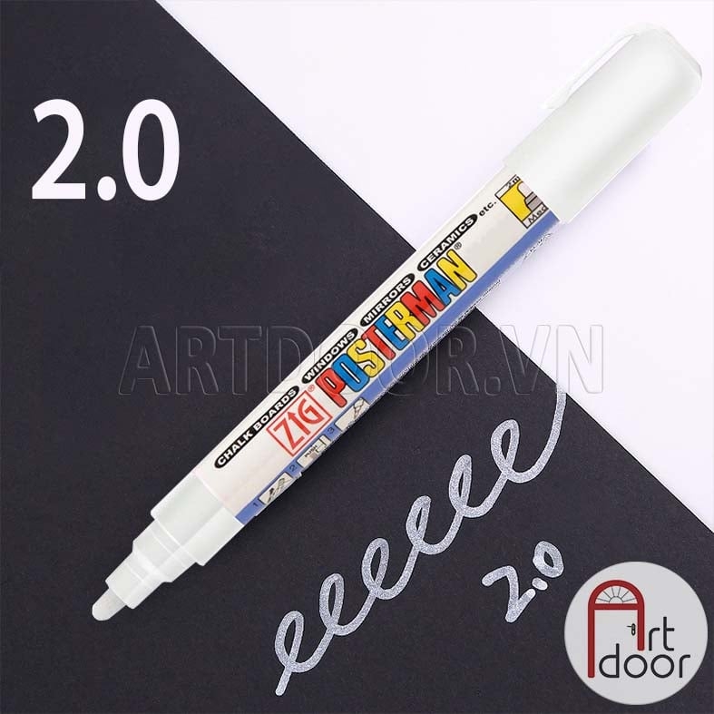 Bút sơn Acrylic KURETAKE Posterman lâu phai (hàng Nhật) vẽ vải, nhựa, kính, gỗ, đá, sứ, làm thiệp