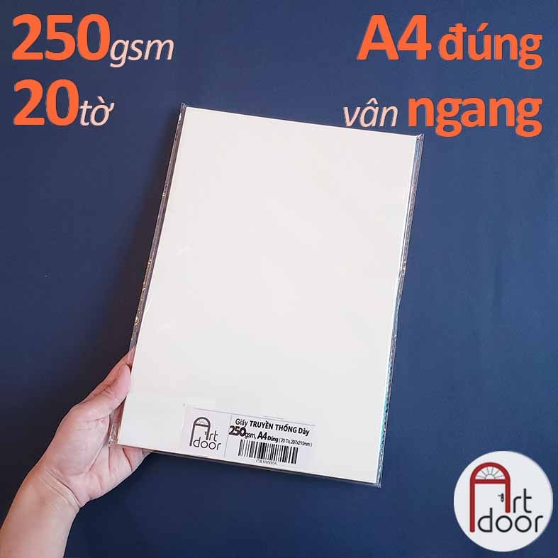 Giấy vẽ màu nước CANSON Truyền Thống dày 250gsm (vân ngang)