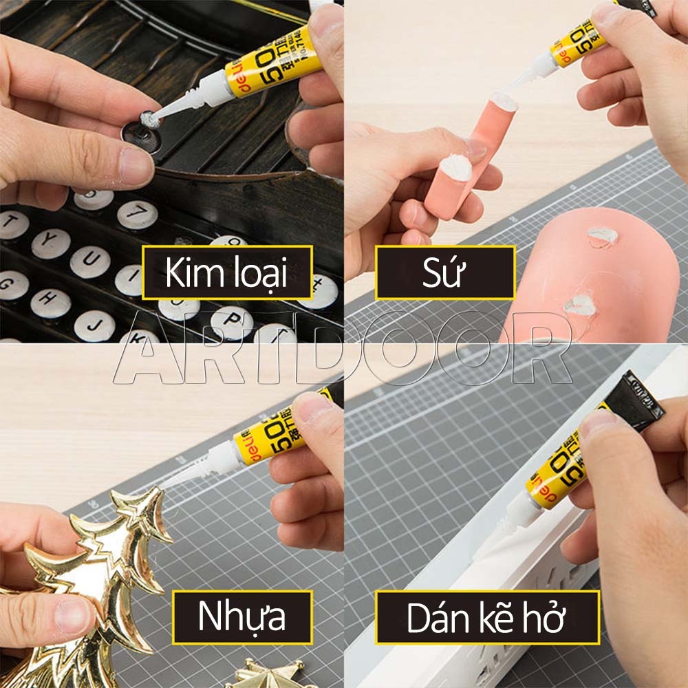 Keo dán đa năng DELI siêu dính làm mô hình, thủ công