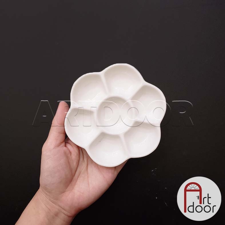 Khay Bảng pha màu Nước bằng Sứ (palette)