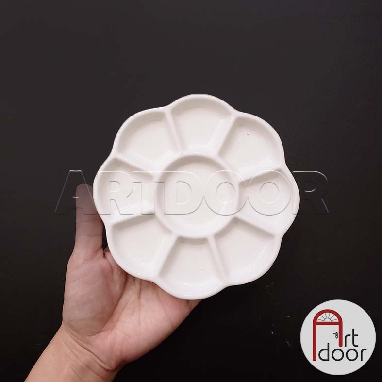 Khay Bảng pha màu Nước bằng Sứ (palette)