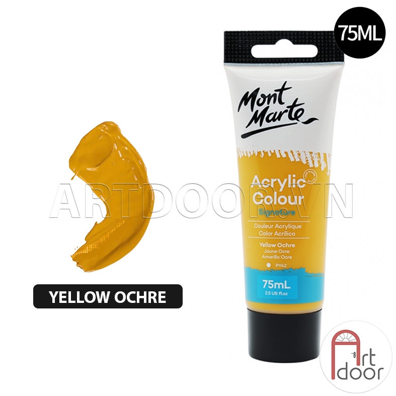 Màu vẽ Acrylic MONT MARTE Tuýp (75ml) custom áo, vải, gỗ, kính, tô tượng, đất sét, số hóa