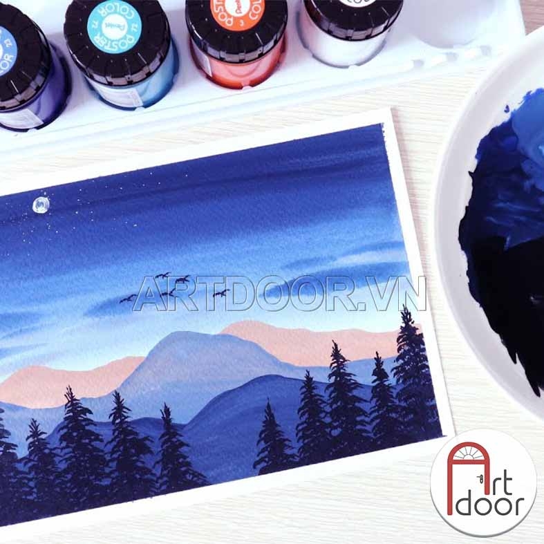 Bộ màu vẽ Poster PENTEL Postercolor Hũ 12~30ml (hộp giấy)