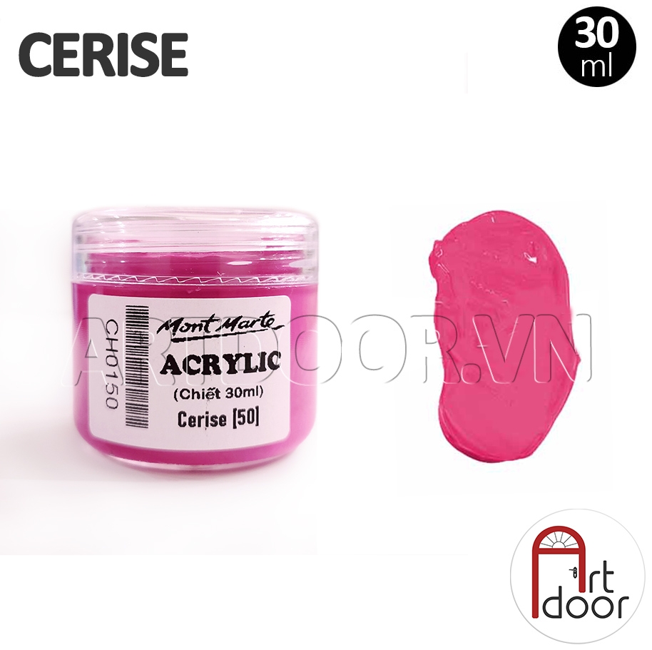 Màu vẽ Acrylic MONT MARTE Hũ (chiết 30ml) custom áo, vải, gỗ, kính, tô tượng, đất sét, số hóa