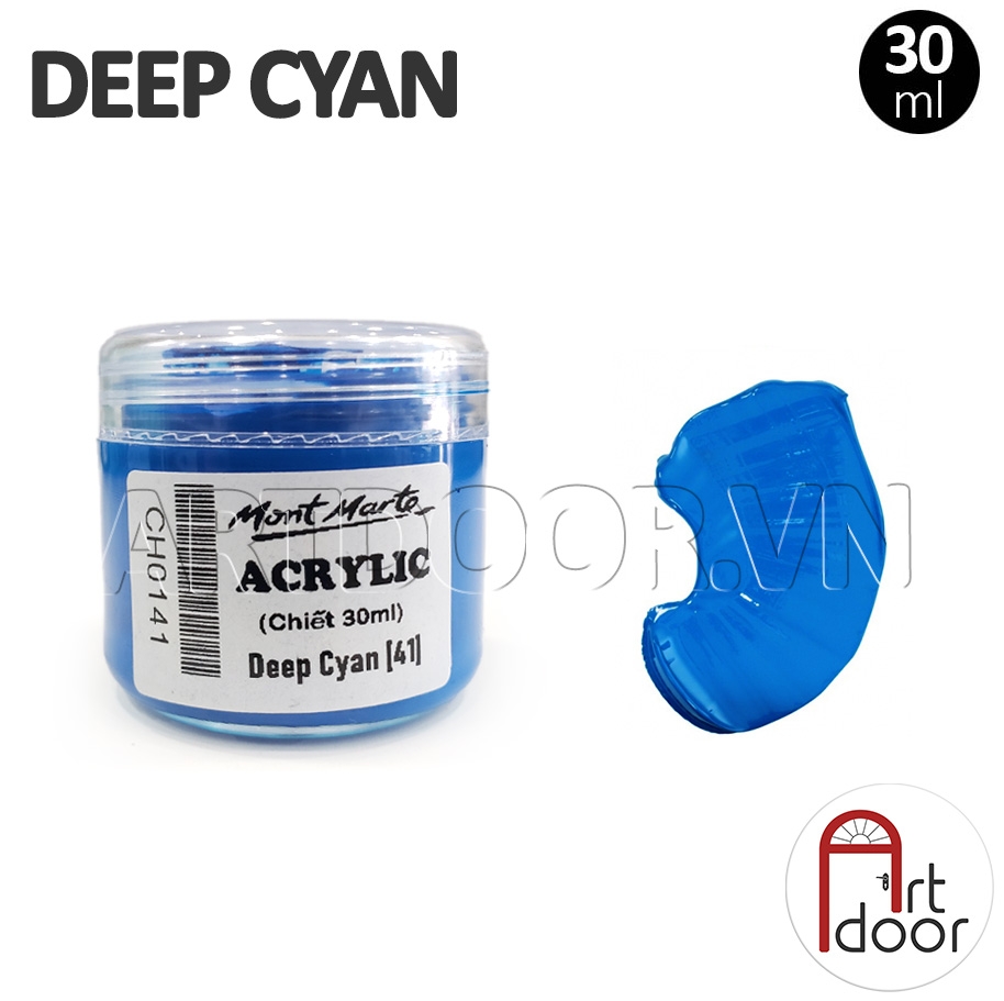 Màu vẽ Acrylic MONT MARTE Hũ (chiết 30ml) custom áo, vải, gỗ, kính, tô tượng, đất sét, số hóa