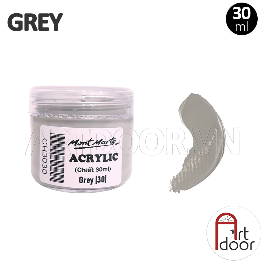 Màu vẽ Acrylic MONT MARTE Hũ (chiết 30ml) custom áo, vải, gỗ, kính, tô tượng, đất sét, số hóa