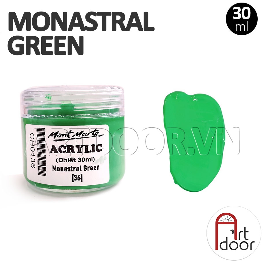 Màu vẽ Acrylic MONT MARTE Hũ (chiết 30ml) custom áo, vải, gỗ, kính, tô tượng, đất sét, số hóa