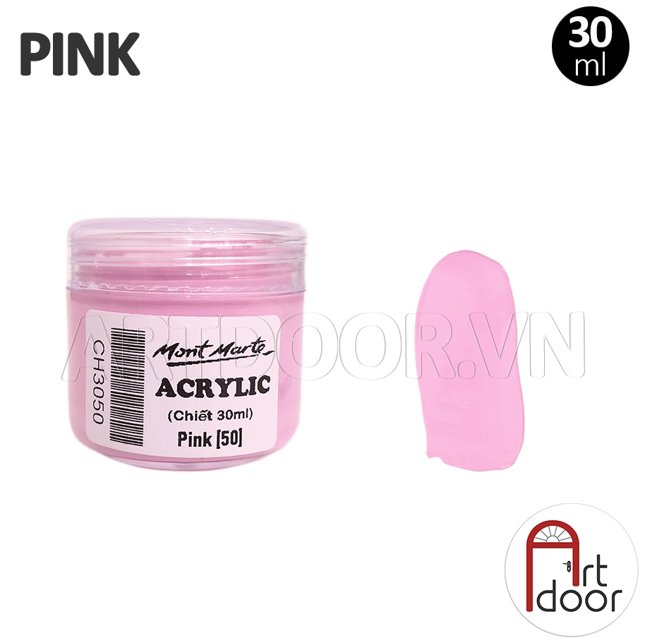 Màu vẽ Acrylic MONT MARTE Hũ (chiết 30ml) custom áo, vải, gỗ, kính, tô tượng, đất sét, số hóa