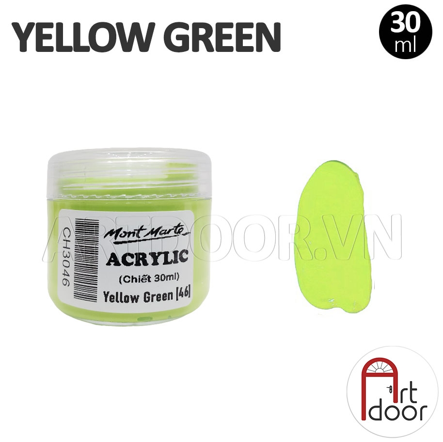 Màu vẽ Acrylic MONT MARTE Hũ (chiết 30ml) custom áo, vải, gỗ, kính, tô tượng, đất sét, số hóa