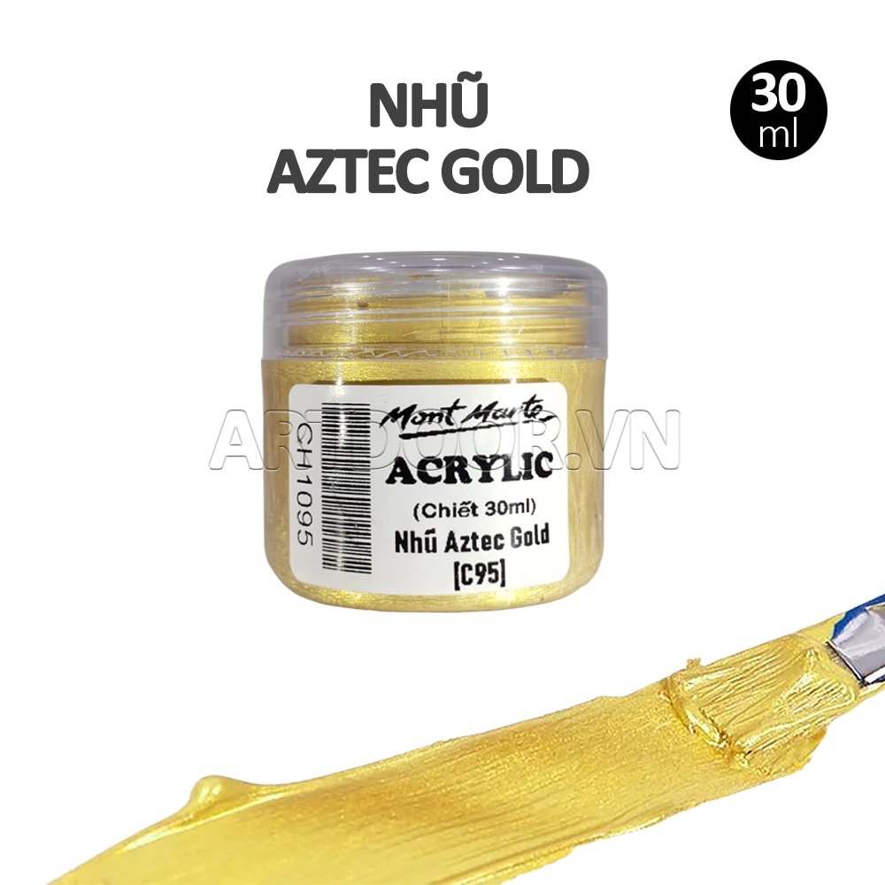 Màu vẽ Acrylic MONT MARTE Hũ (chiết 30ml) custom áo, vải, gỗ, kính, tô tượng, đất sét, số hóa