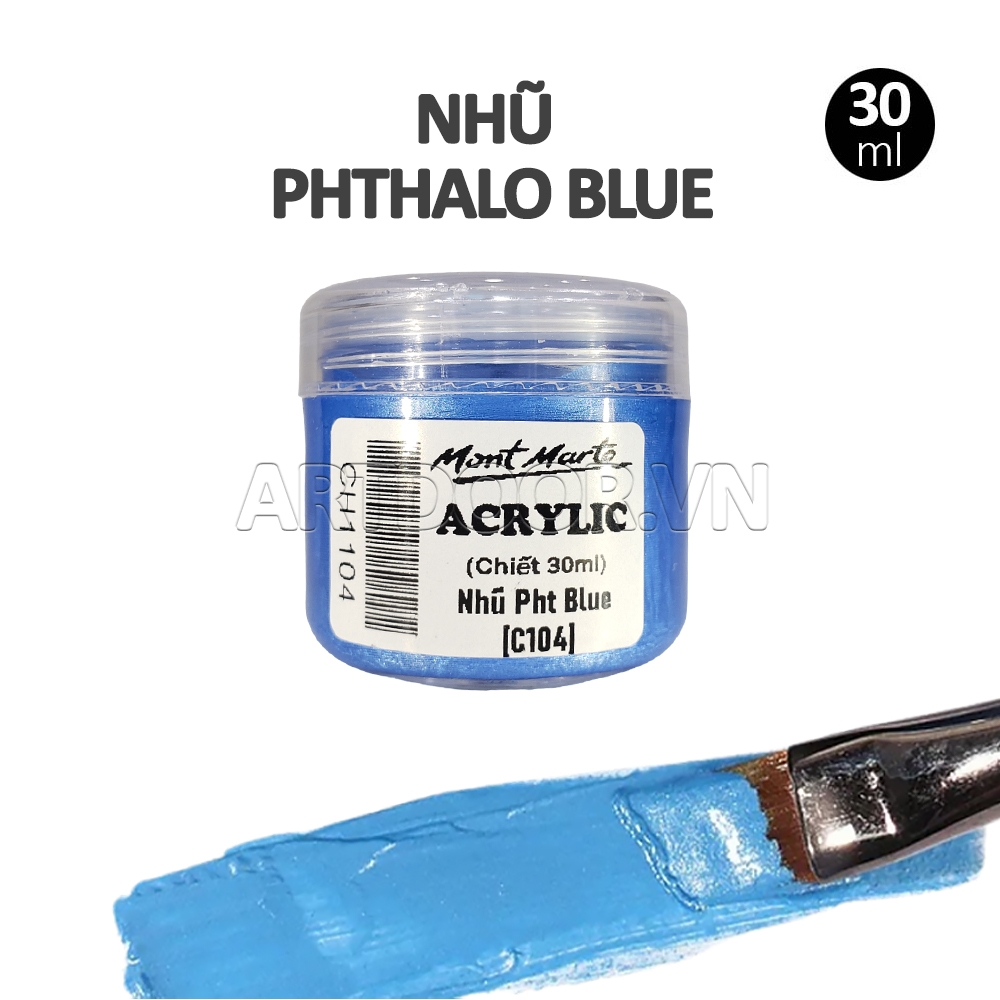 Màu vẽ Acrylic MONT MARTE Hũ (chiết 30ml) custom áo, vải, gỗ, kính, tô tượng, đất sét, số hóa