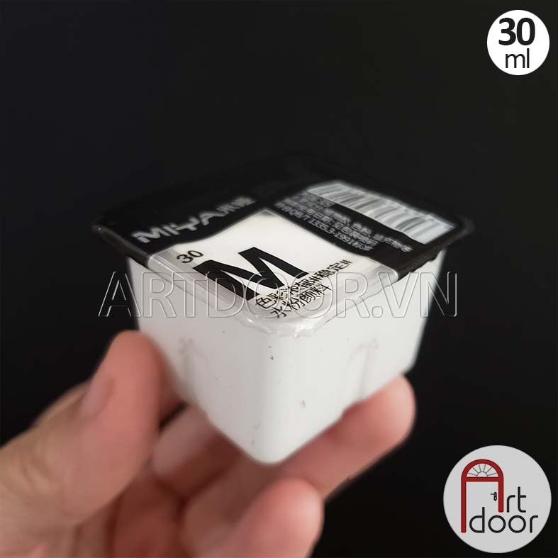 Màu vẽ Gouache HIMI Trắng (white) học vẽ trang trí màu, pha cùng pentel poster