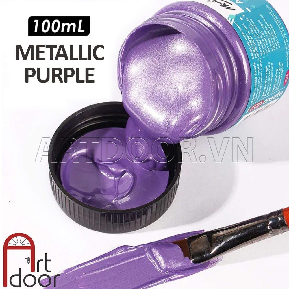 Màu vẽ Acrylic MONT MARTE (Nhũ/Vàng/Bạc) custom áo, vải, gỗ, kính, tô tượng, đất sét, số hóa