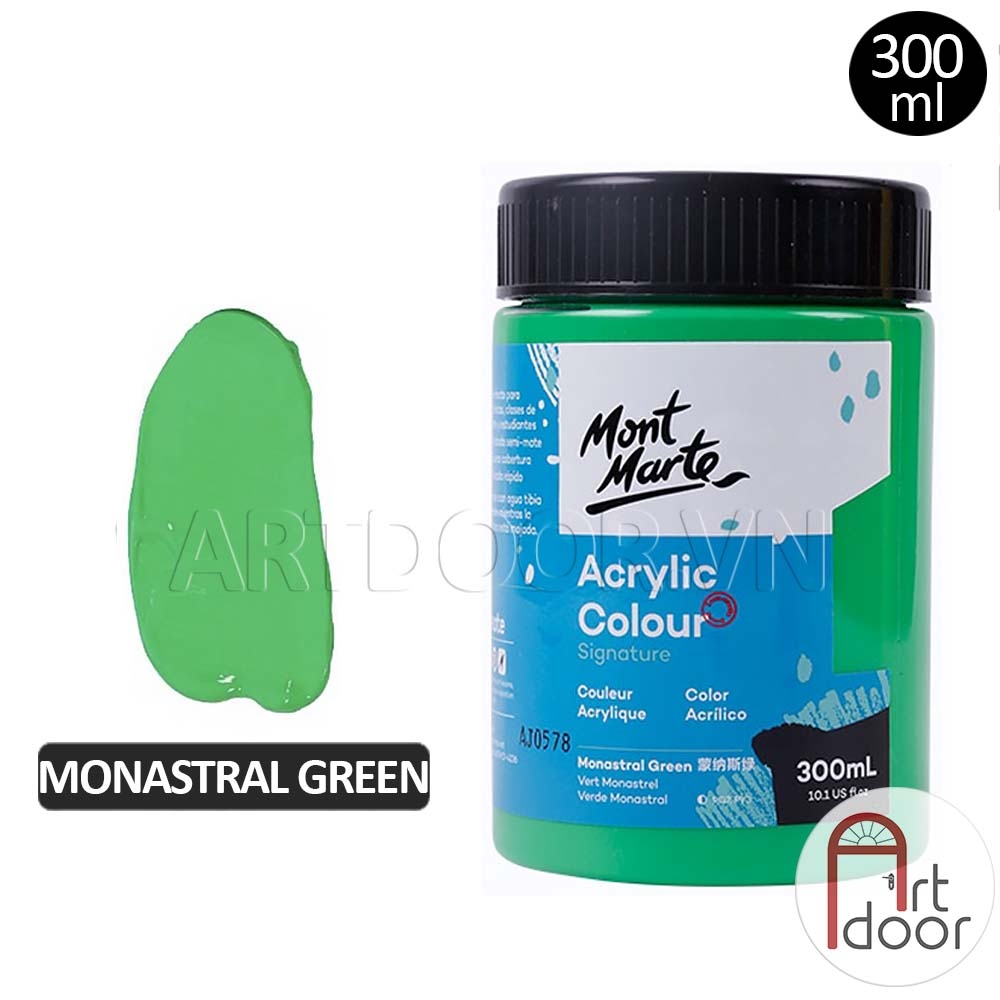 Màu vẽ Acrylic MONT MARTE Hũ (300ml) custom áo, vải, gỗ, kính, tô tượng, đất sét, số hóa