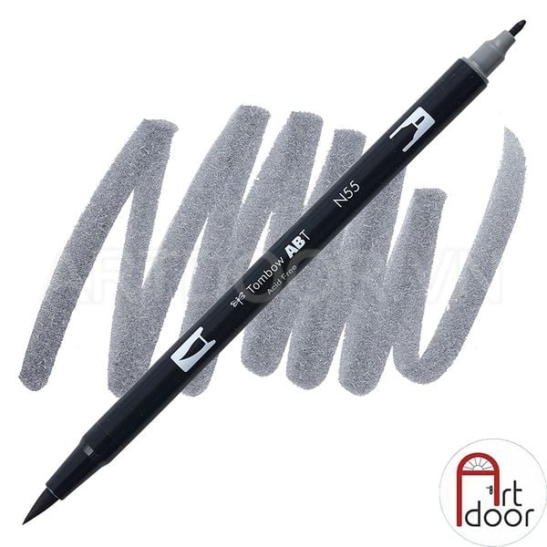 Bút màu đầu cọ TOMBOW ABT Dual Brush siêu mượt (Trắng/ Đen/ Xám) - [xả kho]