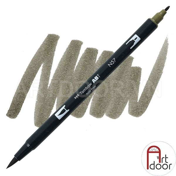 Bút màu đầu cọ TOMBOW ABT Dual Brush siêu mượt (Trắng/ Đen/ Xám) - [xả kho]