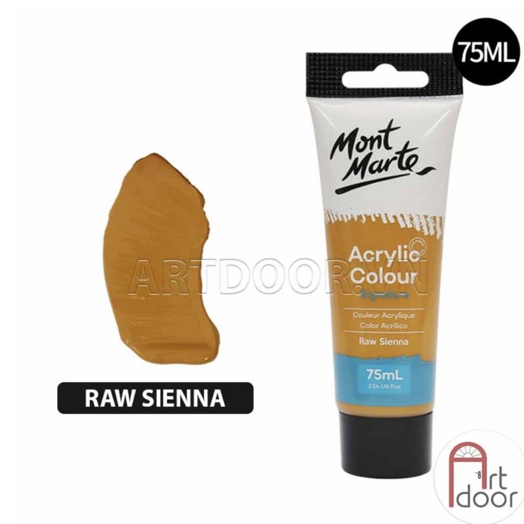 Màu vẽ Acrylic MONT MARTE Tuýp (75ml) custom áo, vải, gỗ, kính, tô tượng, đất sét, số hóa