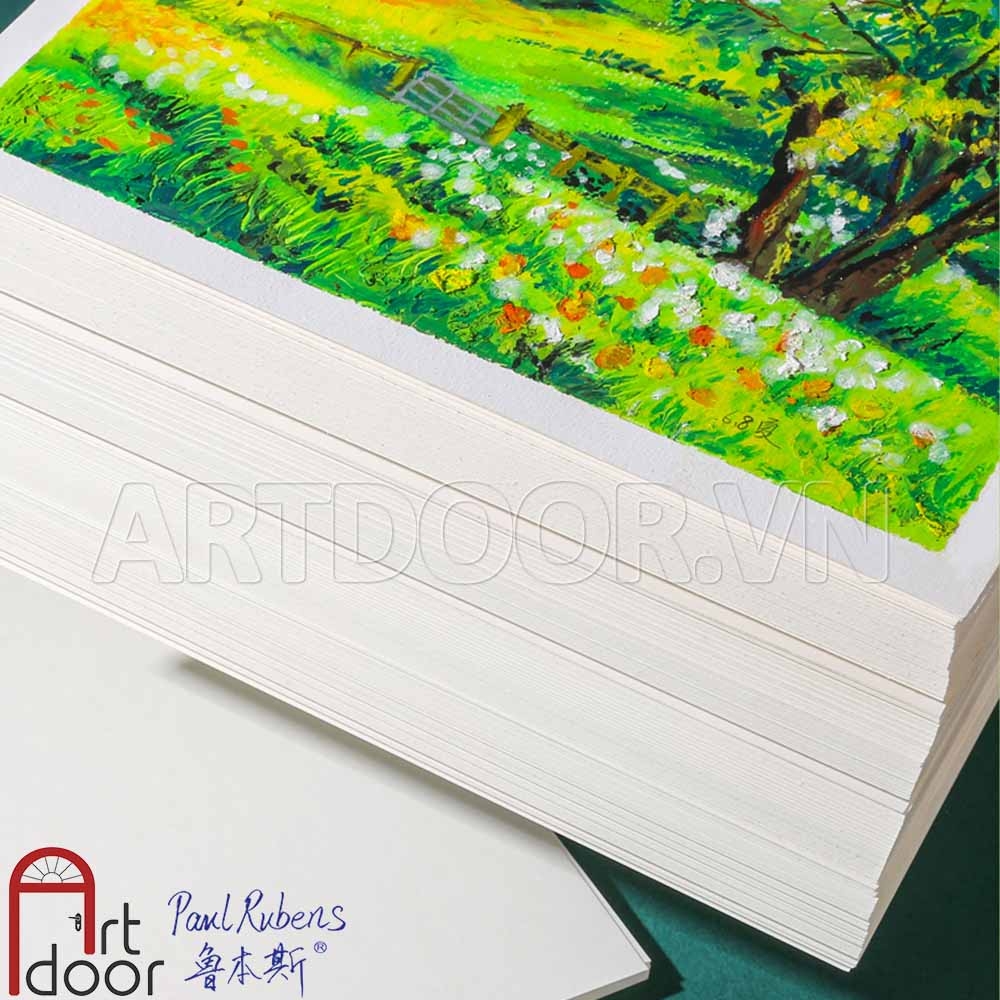 Giấy vẽ màu Sáp Dầu PAUL RUBENS Oil Pastel dày 240gsm (vân mịn)