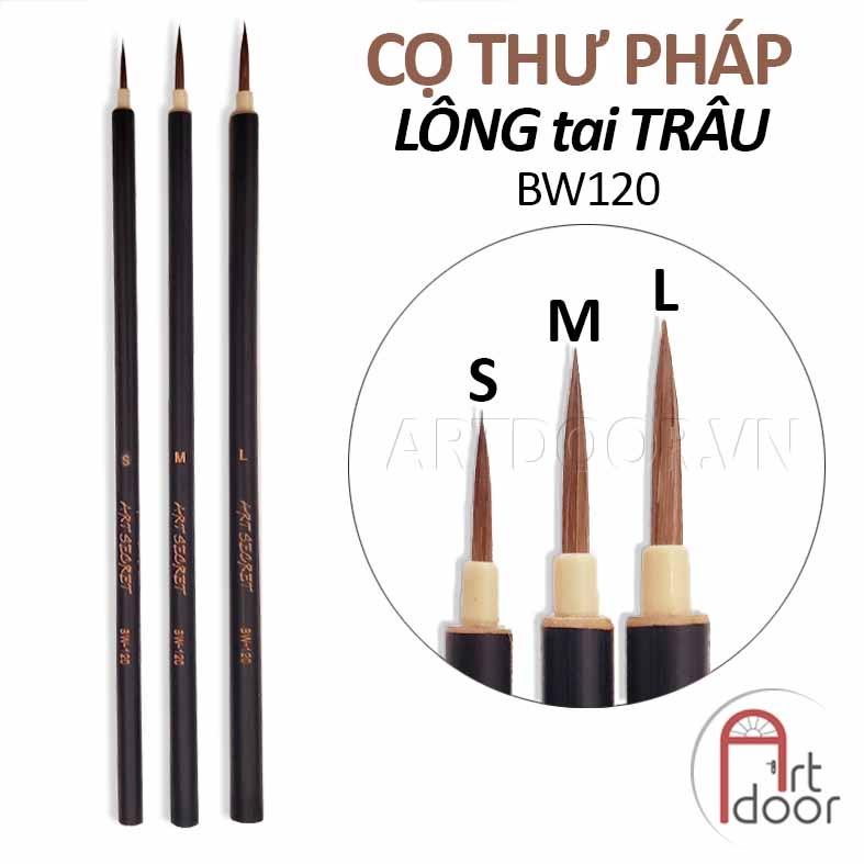 Cọ vẽ đầu Tỉa thư pháp ART SECRET lông tai Trâu (BW120)