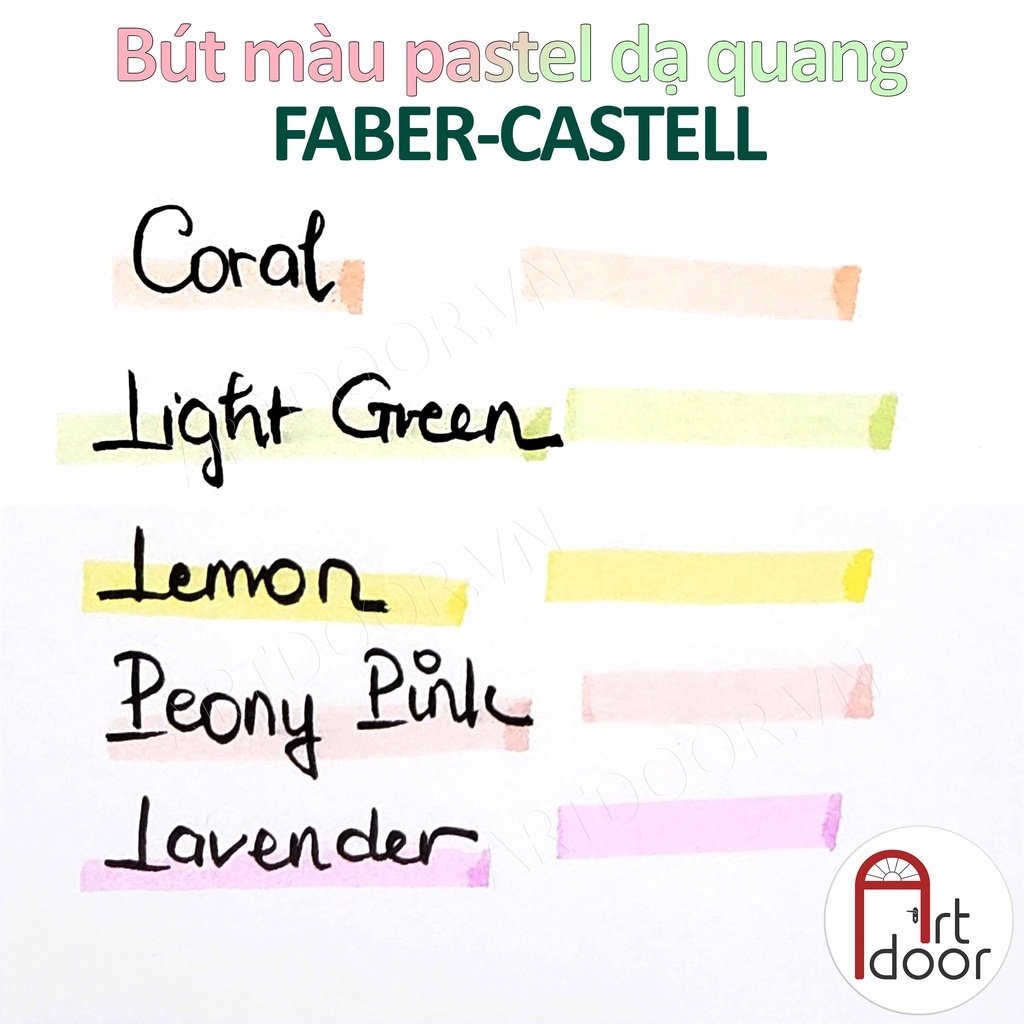 Bút màu dạ quang FABER CASTELL Pastel (cây lẻ) - [xả kho]