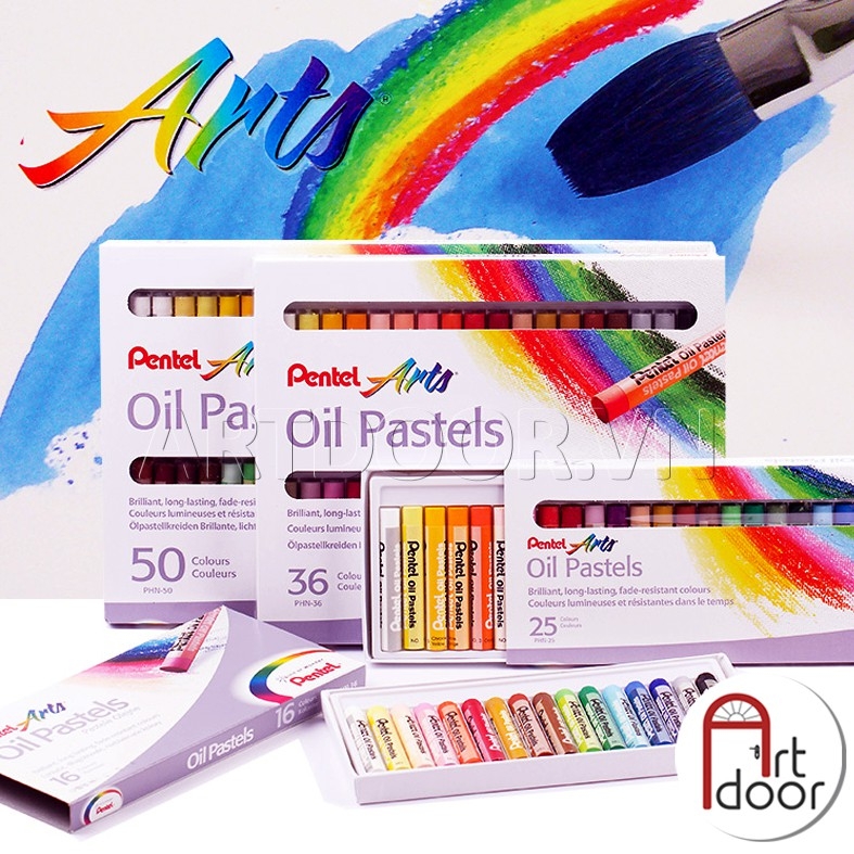 Bộ màu vẽ Sáp Dầu PENTEL Oil Pastel (hộp giấy)