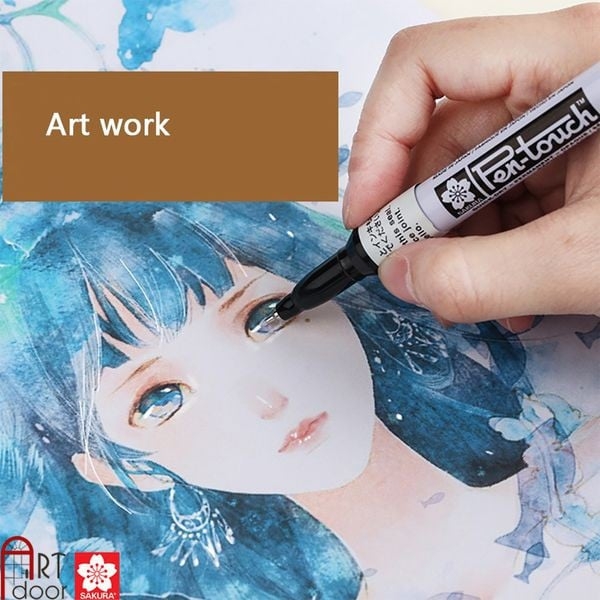 Bút sơn Acrylic SAKURA Pentouch lâu phai (hàng Nhật) vẽ vải, nhựa, kính, gỗ, đá, sứ, làm thiệp