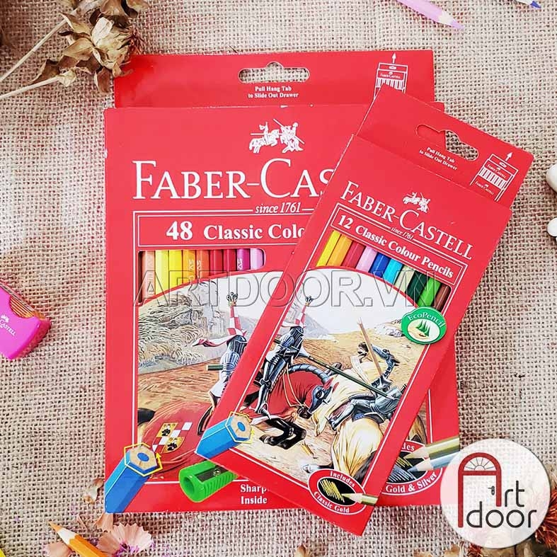 Bộ chì màu Khô FABER CASTELL Classic (hộp giấy)