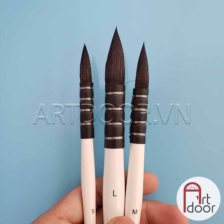 Cọ vẽ đầu Mop màu nước NABII Holic lông Sóc (SQWM1) - Size L