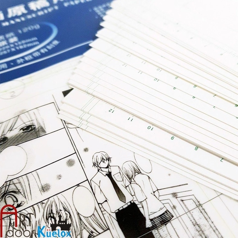 Giấy vẽ truyện tranh KUELOX Manga mỏng 120gsm (vân mịn) - A4 (30 tờ)