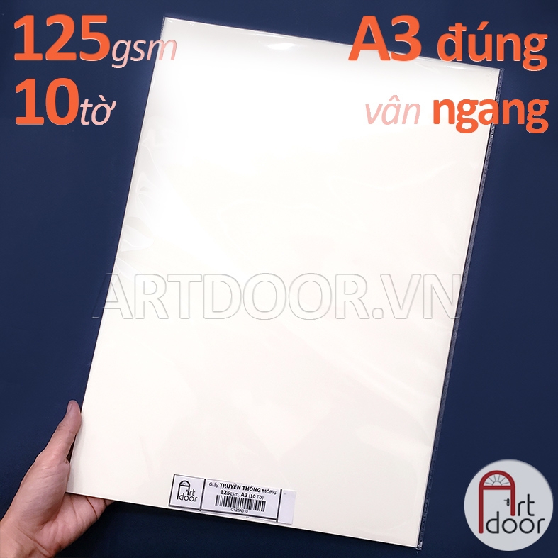 Giấy vẽ chì CANSON Truyền Thống mỏng 125gsm (vân ngang)