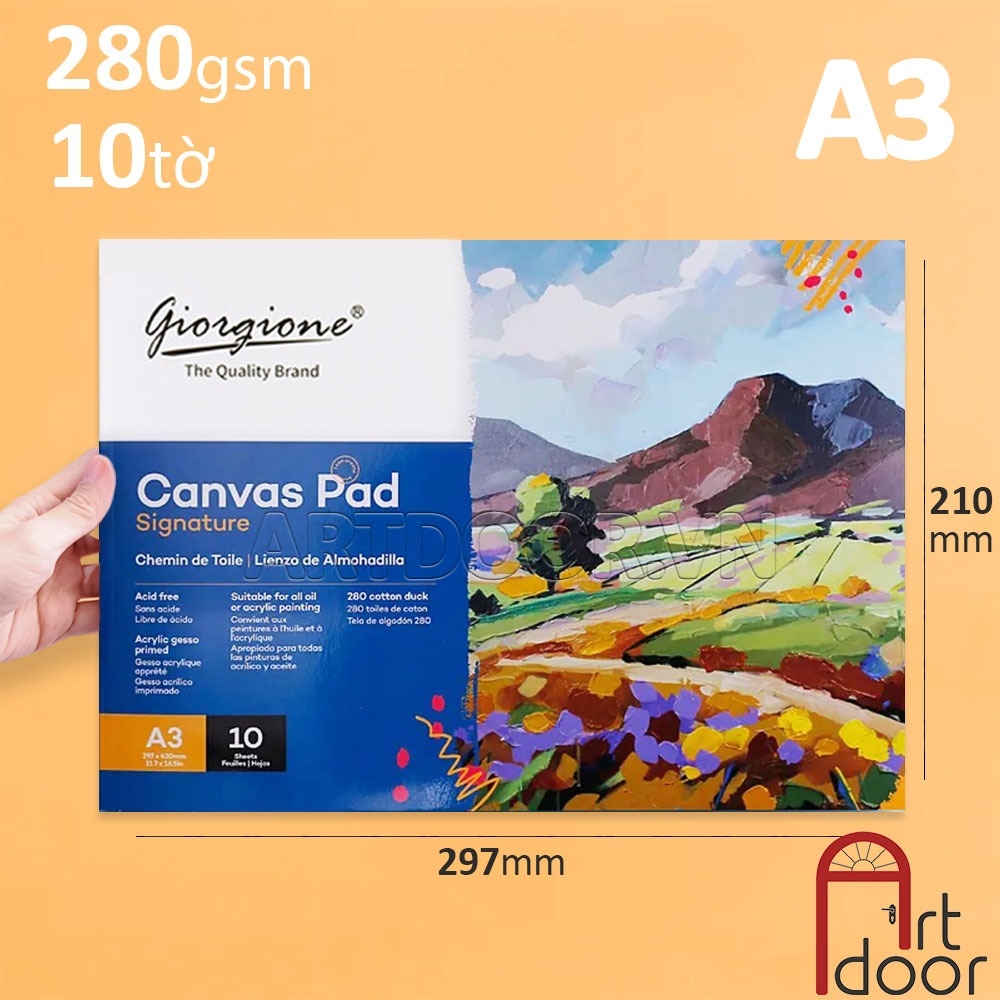 Canvas vẽ tranh GIORGIONE Signature Pad dạng sổ xé từng tờ