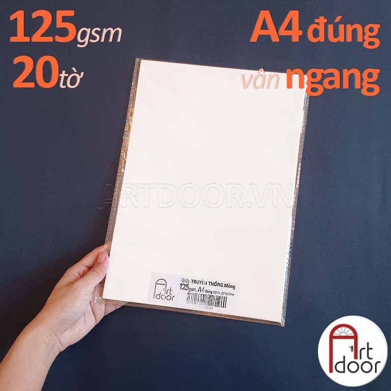 Giấy vẽ chì CANSON Truyền Thống mỏng 125gsm (vân ngang)