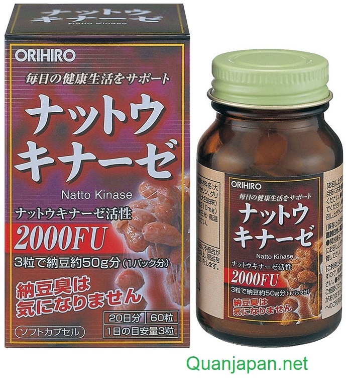 Viên uống hỗ trợ điều trị tai biến Orihiro Nattokinase 2000FU